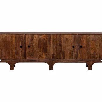 Clearance WOOOD Staes Dressoir 4-deurs Mango Hout Walnoot