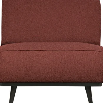 Online WOOOD Statement 1-zits Element Bouclé Kastanje Kastanjebruin