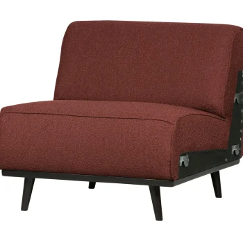 Online WOOOD Statement 1-zits Element Bouclé Kastanje Kastanjebruin