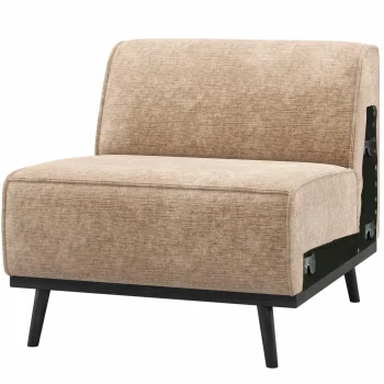 Fashion WOOOD Statement 1-zits Element Chenille Velvet Perzik Roze Perzikroze