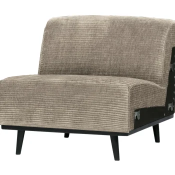 Clearance WOOOD Statement 1-zits Element Ribstof Clay Kleigrijs