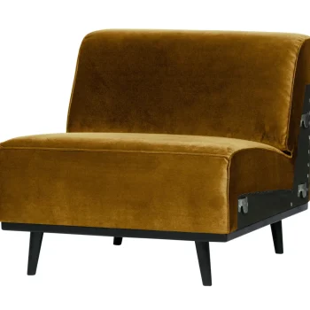 Discount WOOOD Statement 1-zits Element Velvet Honinggeel