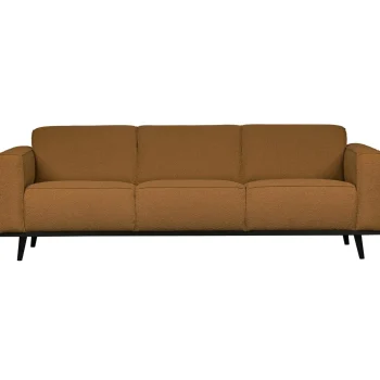 Discount WOOOD Statement 3-zits Bank 230 Cm Bouclé Boter Botergeel