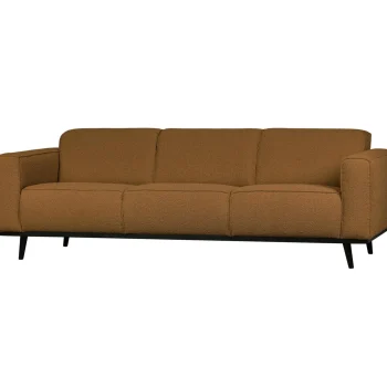 Discount WOOOD Statement 3-zits Bank 230 Cm Bouclé Boter Botergeel