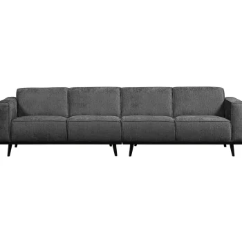 Hot WOOOD Statement 4-zits Bank 280 Cm Structure Velvet Mountain