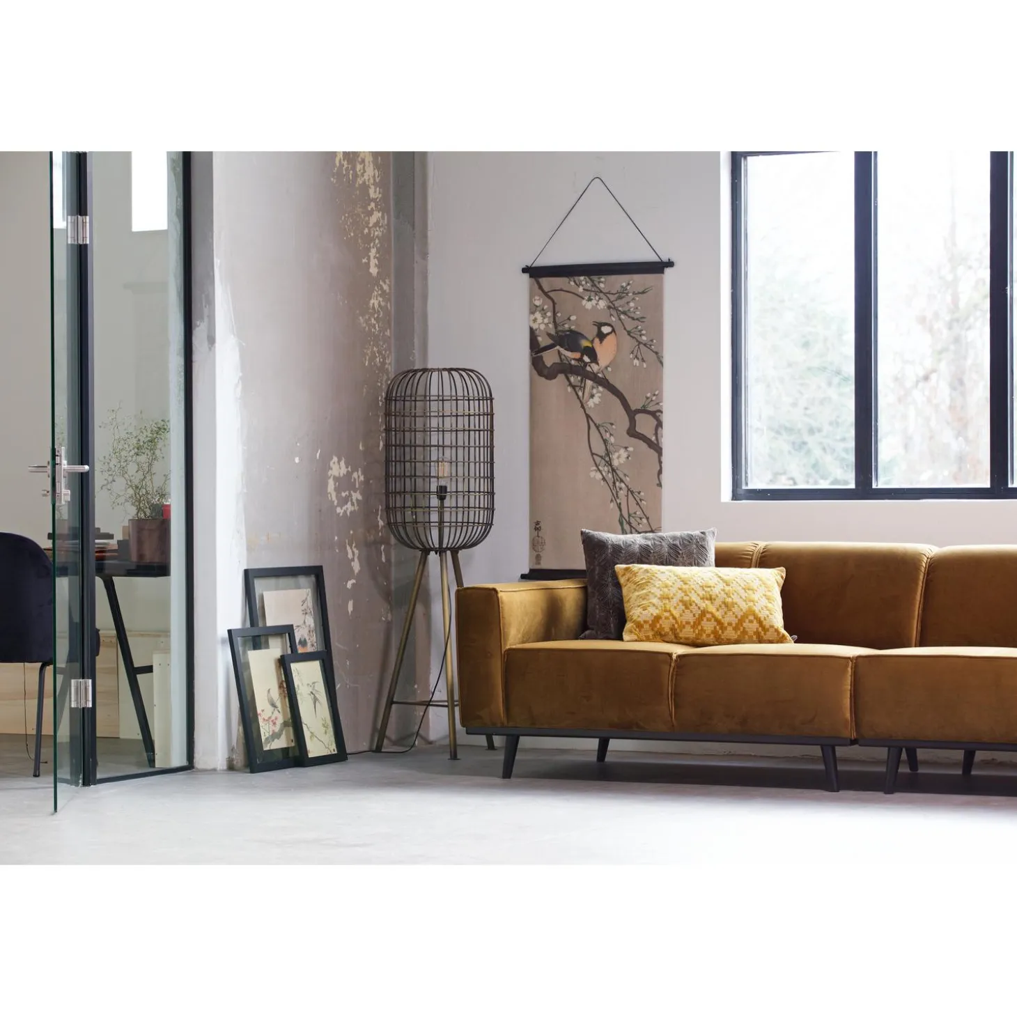 statement-4-zits-bank-280-cm-v-xDiZJCja-2.webp Best WOOOD Statement 4-zits Bank 280 Cm Velvet Honinggeel