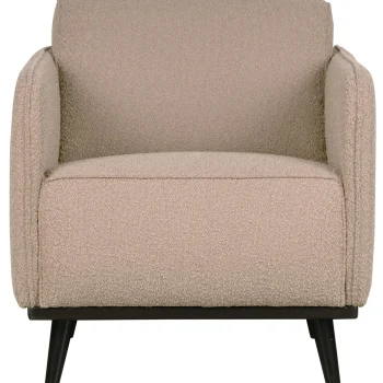Sale WOOOD Statement Fauteuil Met Arm Bouclé Beige