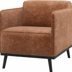 Outlet WOOOD Statement Fauteuil Met Arm Chenille Velvet Terra