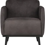 Outlet WOOOD Statement Fauteuil Met Arm Ecoleer Donkergrijs