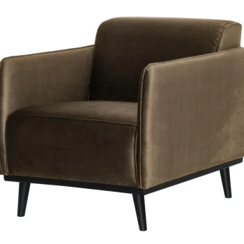 Discount WOOOD Statement Fauteuil Met Arm Velvet Taupe