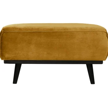 Online WOOOD Statement Hocker Velvet Honinggeel