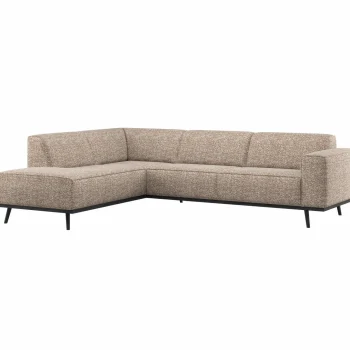 Sale WOOOD Statement Hoekbank Links Lichtbruin Melange