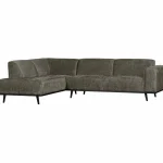 Best WOOOD Statement Hoekbank Links Structure Velvet Frost