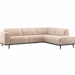 Clearance WOOOD Statement Hoekbank Rechts Chenille Velvet Naturel