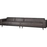 Sale WOOOD Statement XL 4-zits Bank 372 Cm Ecoleer Donkergrijs