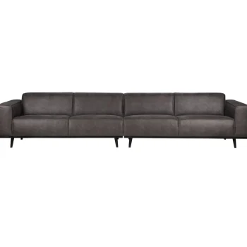 Sale WOOOD Statement XL 4-zits Bank 372 Cm Ecoleer Donkergrijs
