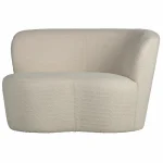 Outlet WOOOD Stone Bankje Rechts Bouclé Crème