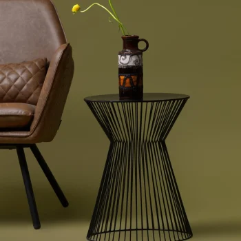 Hot WOOOD Suus Bijzettafel Metaal Zwart