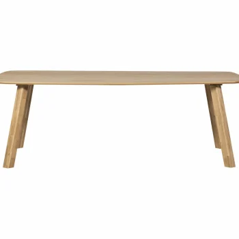New WOOOD Tablo Eettafel Deens Ovaal DL 220x100 Cm Transparant