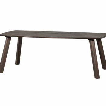Fashion WOOOD Tablo Eettafel Deens Ovaal VL 220x100 Cm Mystic Brown