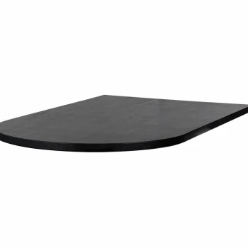 Best WOOOD Tablo Lungo Eindblad Rond Essen Blacknight Mat
