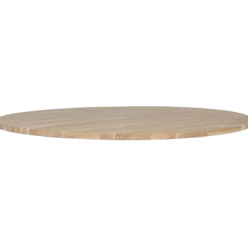 New WOOOD Tablo Tafelblad Rond Eiken ø120 Cm Onbehandeld