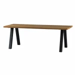 Online WOOOD Tablo Tuintafel Ayous Naturel Met A-vorm Poot Metaal