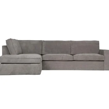 Clearance WOOOD Thomas Hoekbank Ribstof Links Verweerd Groen