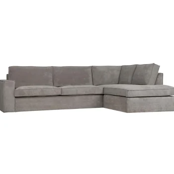 Outlet WOOOD Thomas Hoekbank Ribstof Rechts Verweerd Groen