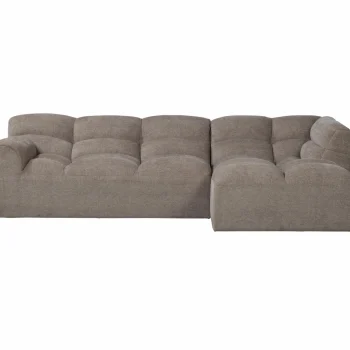 Online WOOOD Tibas Chaise Longue Rechts In De Geweven Stof Zand