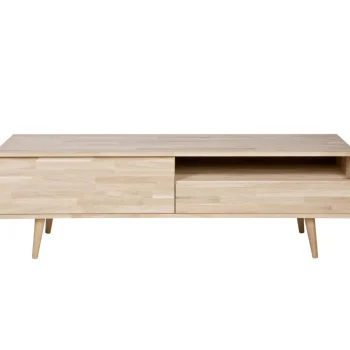 Outlet WOOOD Tygo Tv Meubel 150 Cm Eiken Met Retro Poten