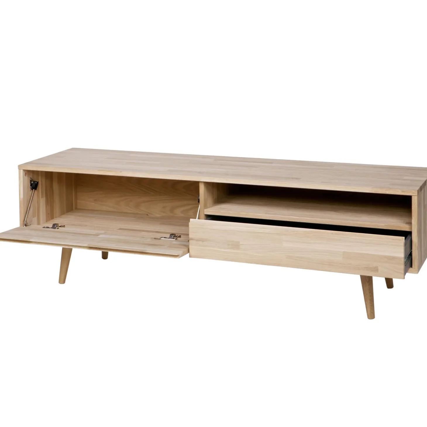 tygo-tv-meubel-150-cm-eiken-me-xTPXQPnV-3.webp Outlet WOOOD Tygo Tv Meubel 150 Cm Eiken Met Retro Poten