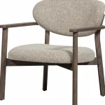 Best WOOOD Udar Fauteuil Met Houten Frame Donker Bruin