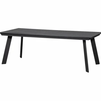 Sale WOOOD Veerle Tuintafel Aluminium/polywood Antraciet 220x100 Cm