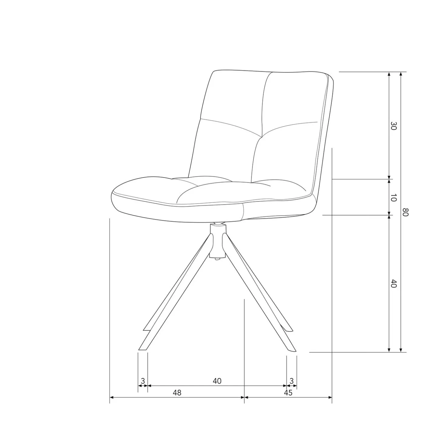 vinny-draaistoel-boucl-zand-lymahgtt-9.webp Outlet WOOOD Vinny Draaistoel Bouclé Zand