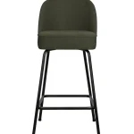 New WOOOD Vogue Barstoel 65 Cm Geweven Stof Warm Groen