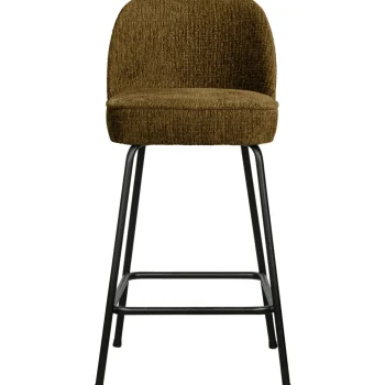 Outlet WOOOD Vogue Barstoel 65 Cm Structure Velvet Brass