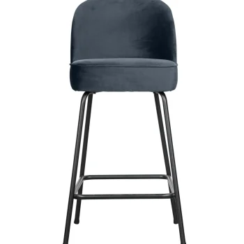 Discount WOOOD Vogue Barstoel 65 Cm Velvet Groen Blauw