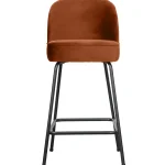 Sale WOOOD Vogue Barstoel 65 Cm Velvet Roest