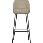 New WOOOD Vogue Barstoel 80 Cm Bouclé Beige