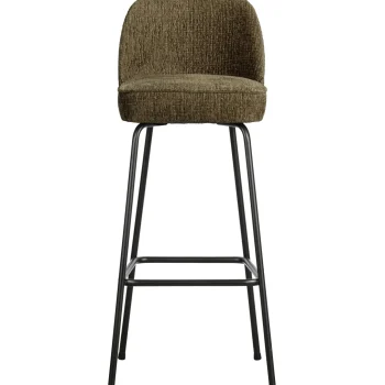 Best WOOOD Vogue Barstoel 80 Cm Structure Velvet Bonsai