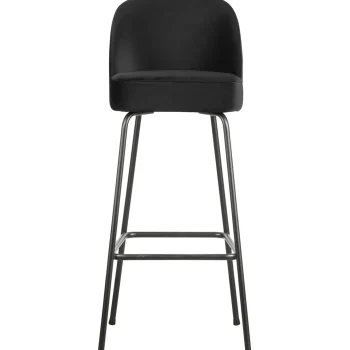 Hot WOOOD Vogue Barstoel 80 Cm Velvet Zwart