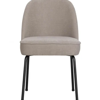 New WOOOD Vogue Eetkamerstoel Geweven Stof Zand