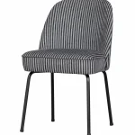 New WOOOD Vogue Eetkamerstoel Streep Zwart/grijs