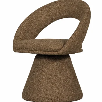 Best WOOOD Winter Draaibare Eetkamerstoel Zand Melange