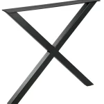 Fashion WOOOD X-vorm Poot Metaal 1 Stuks