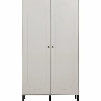 Fashion WOOOD Xina Garderobekast Grenen Wolkengrijs