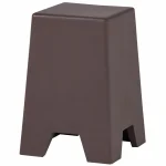 Sale WOOOD Zina Bijzettafel Hoog Cement Bruin