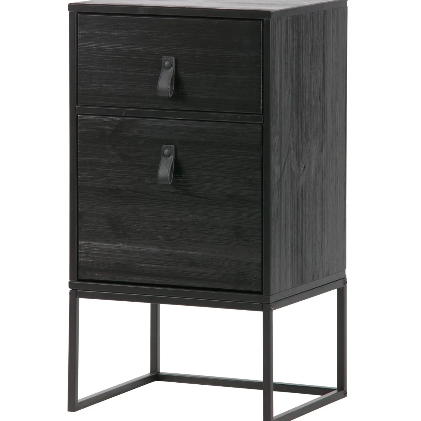 zola-nachtkastje-met-lade-en-d-YyVLHbWE-0.webp Hot WOOOD Zola Nachtkastje Met Lade En Deur Geborsteld Diepzwart