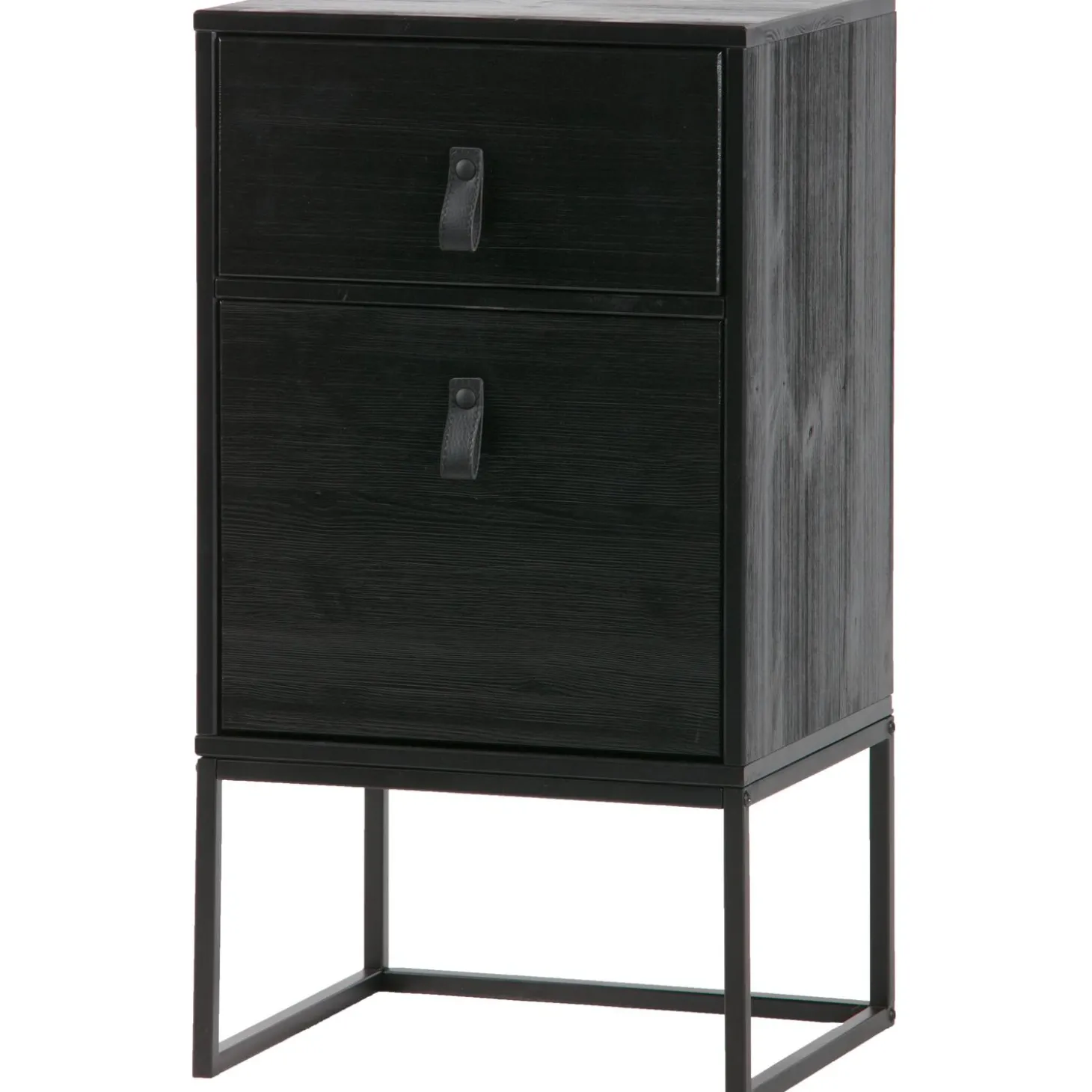 zola-nachtkastje-met-lade-en-d-YyVLHbWE-4.webp Hot WOOOD Zola Nachtkastje Met Lade En Deur Geborsteld Diepzwart